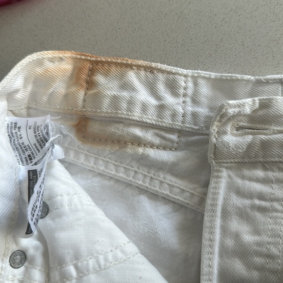Levis 501 Original Fit White Jeans - Picture 10 of 10